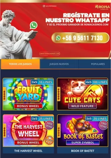Vestíbulo del casino ROMA con un lujoso diseño